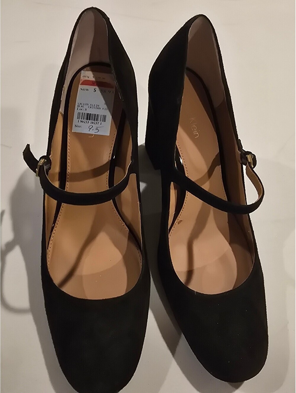 Calvin Klein Black Mary Jane Heels Size 9.5